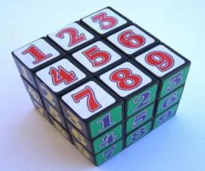 Puzzle Κύβος του Rubik με Aριθμοί